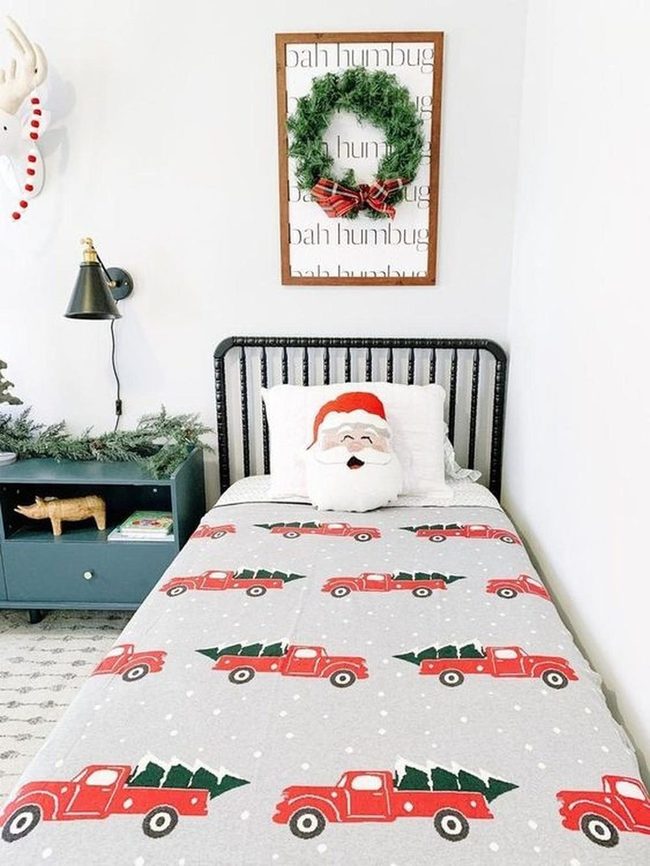 Red Truck Christmas Bed
