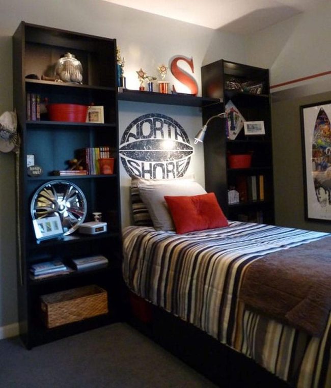 Slim Bedside Shelves Declutter