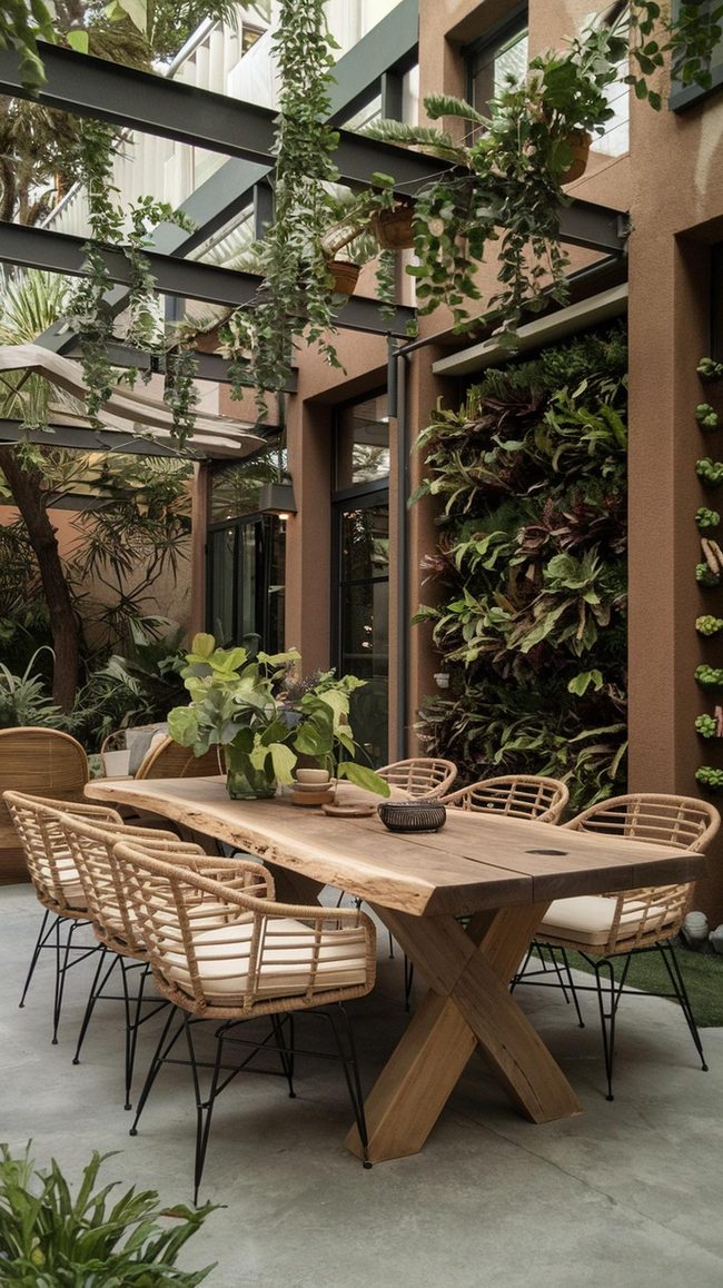 Maple Tables with Cascading Vines