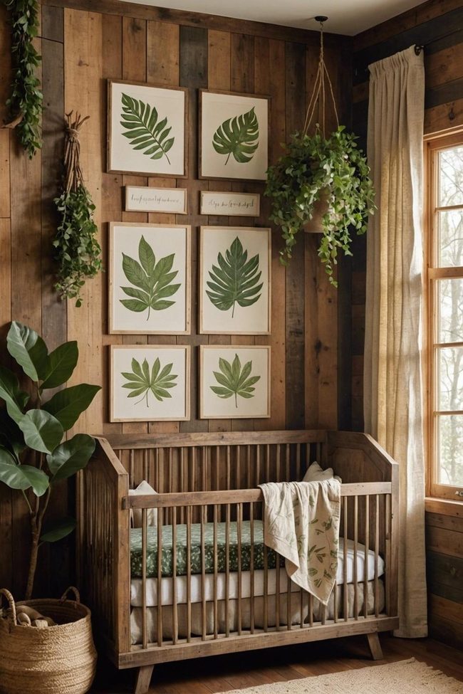 Natural Wood Tones Baby Bedding