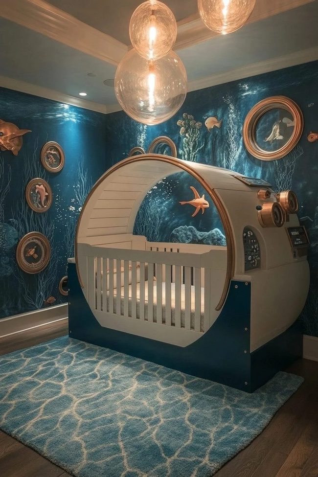 Deep Blue Submarine Nursery