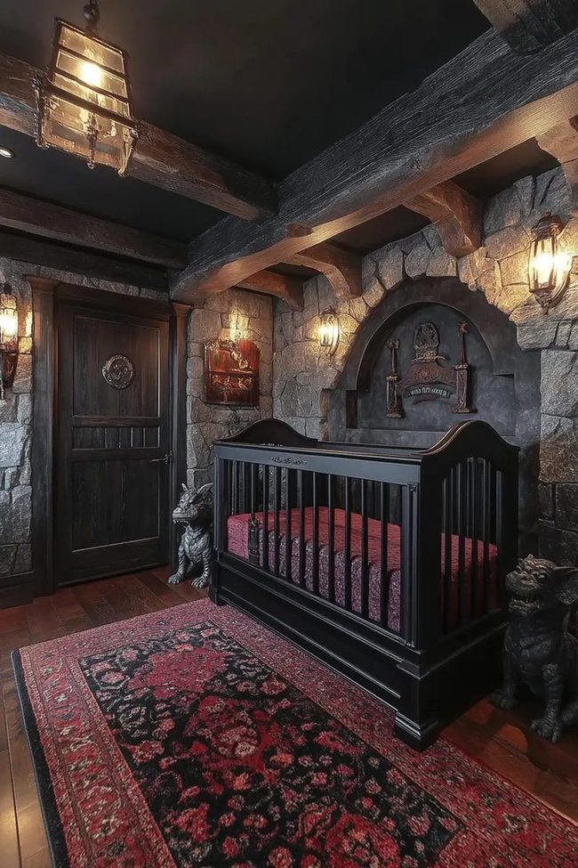 Medieval Castle Nursery Red