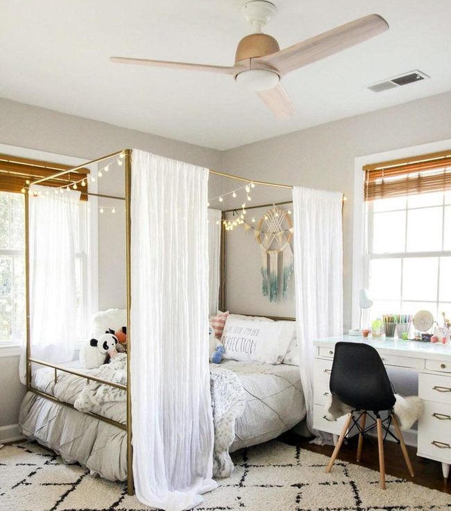 Sheer Canopy String Lights