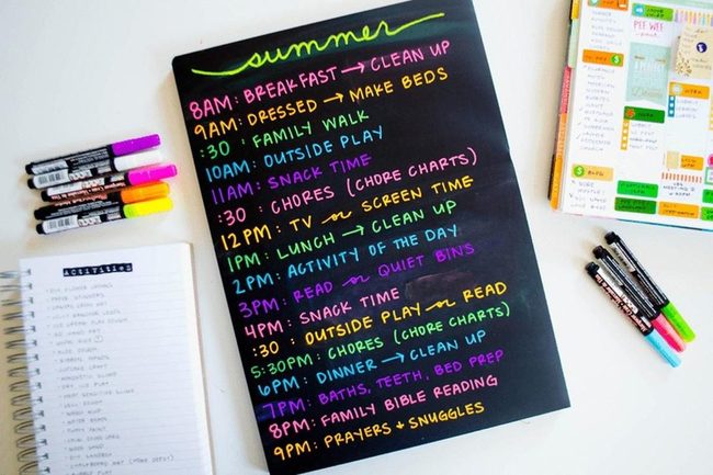 Neon Markers Summer Planner