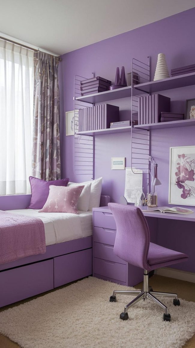 Purple And Gold Royal Dorm