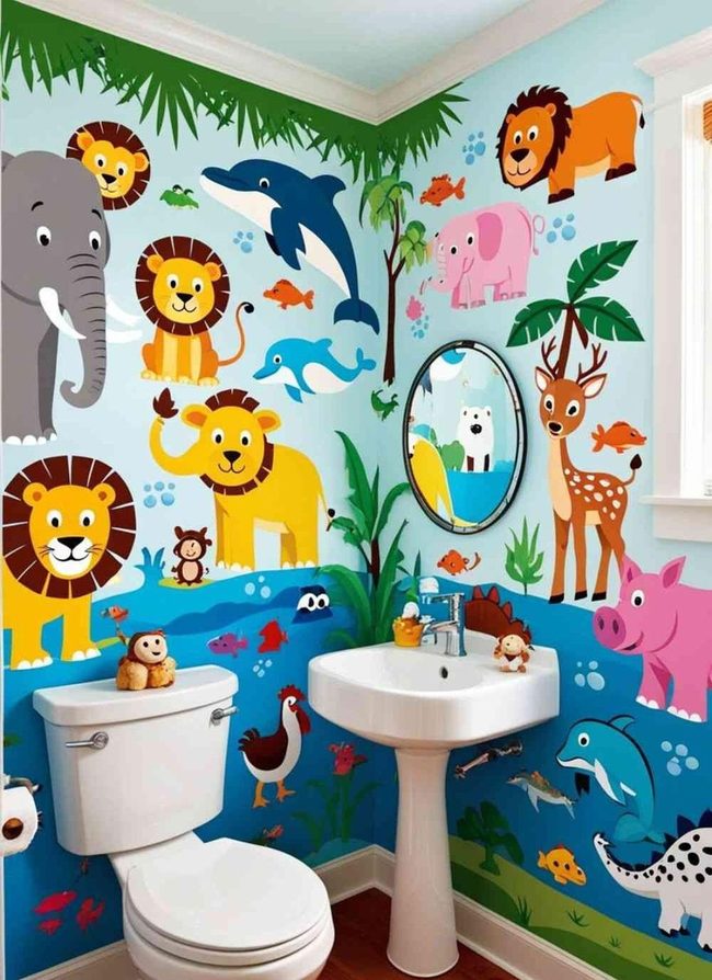Jungle Animals Peel And Stick