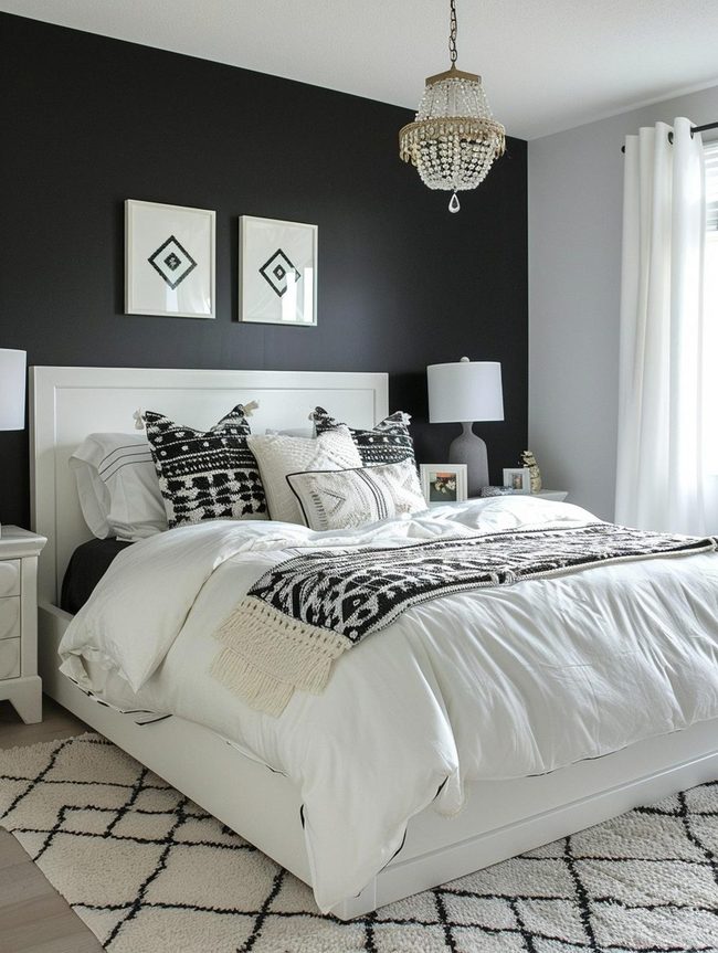 Black and White Sleep Space Contrast