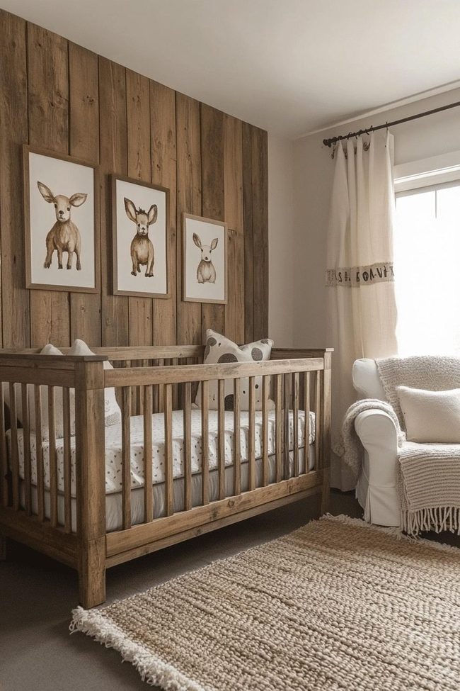 Distressed Wooden Nursery Vintage Blend