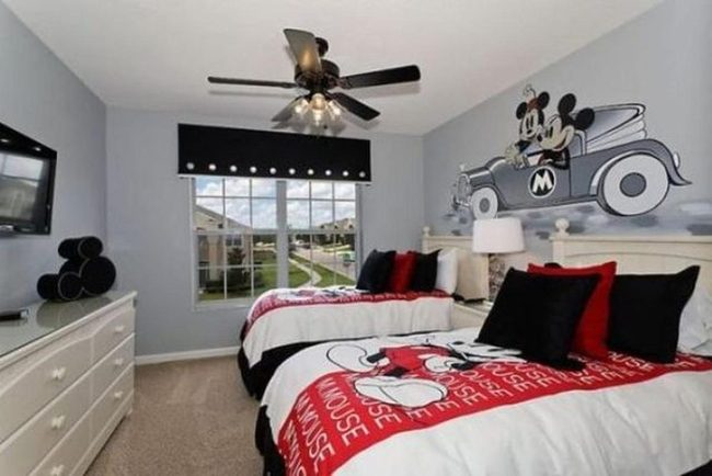 Red Mickey Mouse Bedroom Bliss