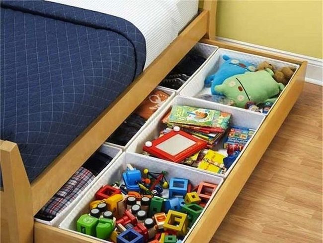 Slide-Out Storage for Kids