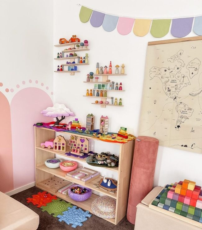 Colorful Toy Shelves Spark Imagination