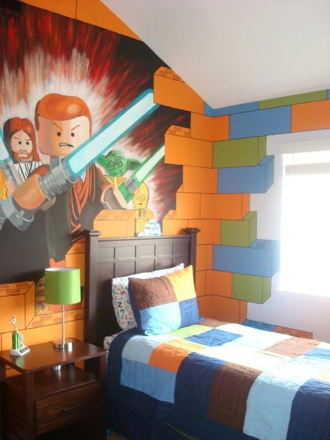 Multicolor Lego Star Wars Wall