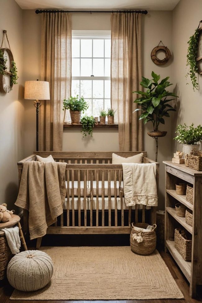 Burlap Textures for Earthy Nurseries