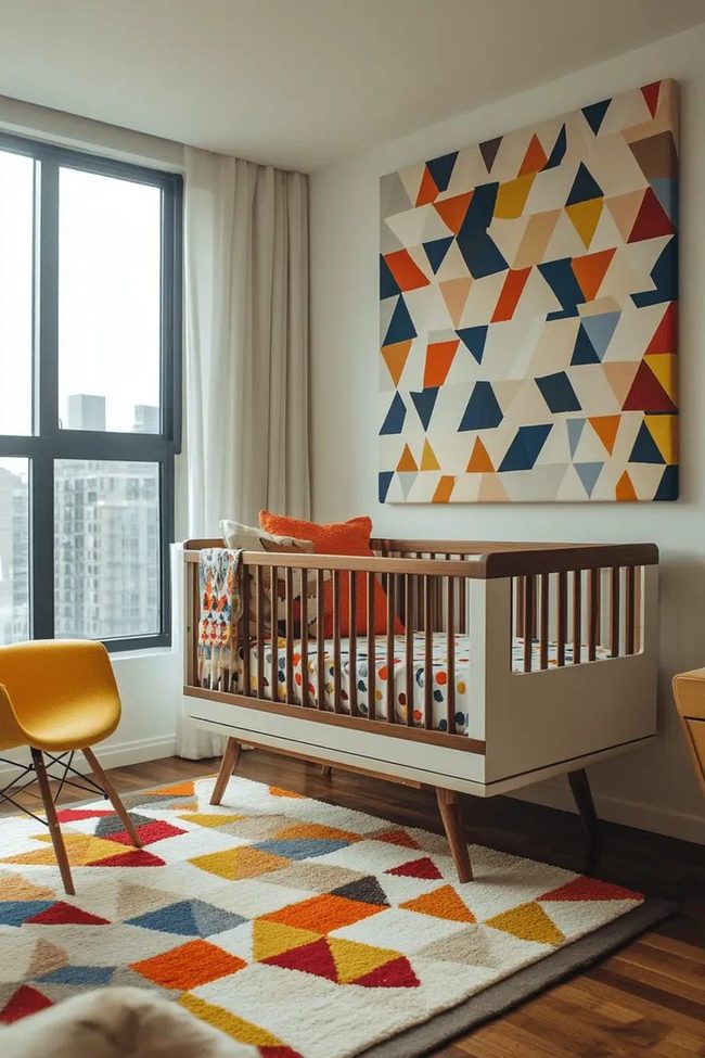 Geometric Patterns Baby Room