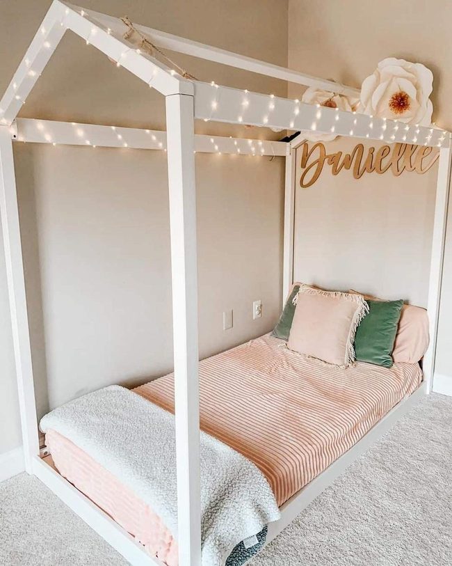 Twinkling Lights Toddler Canopy