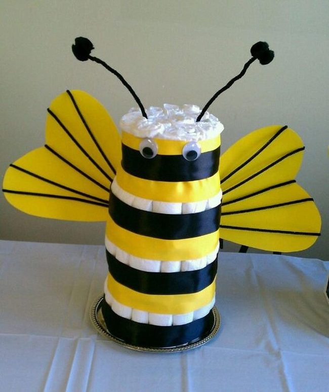 Yellow Striped Bee Statement Pieces