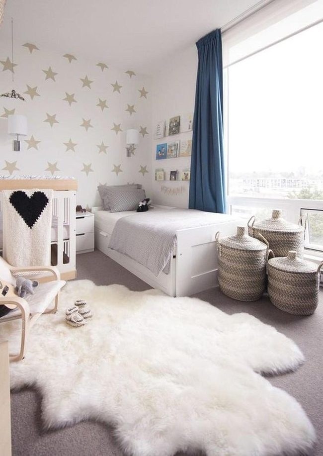 Starlit White Bedroom Sanctuary