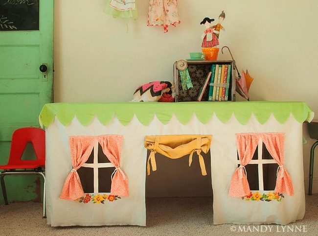 Pink Playhouse Kids Table