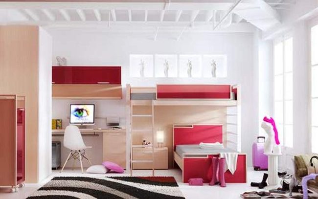 Red Bunk Bed Statement