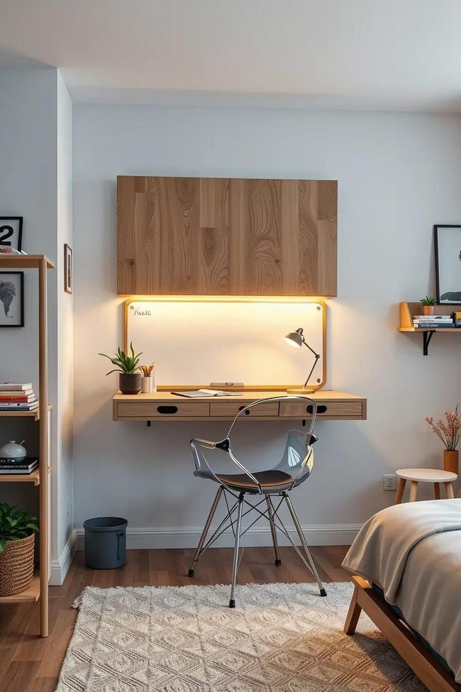Birchwood Floating Desk System