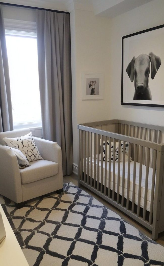 Grey and White Nursery Simplicity