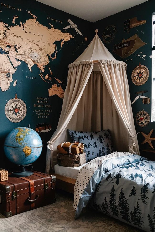 World Map Walls For Little Explorers
