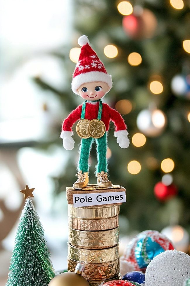 Gold Medal Elf Athlete