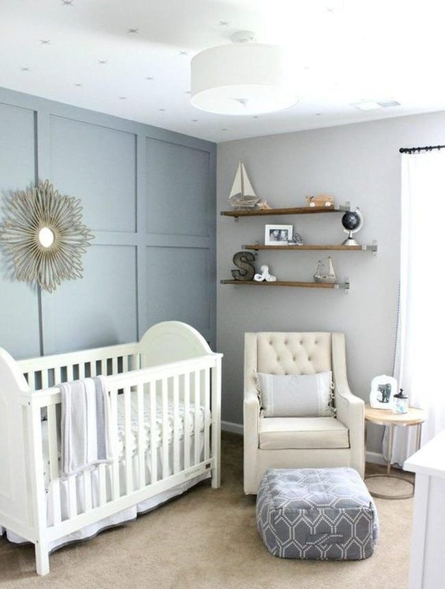 Sunburst Mirror Nursery Light