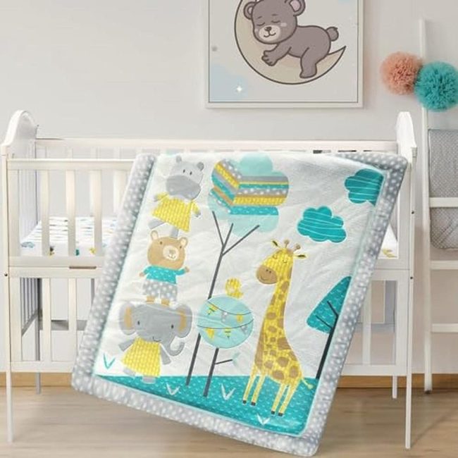Elephant Jungle Nursery Green