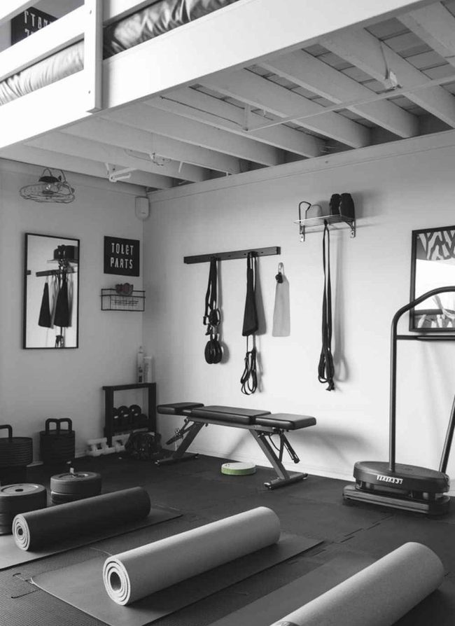 Compact Loft Fitness Zone