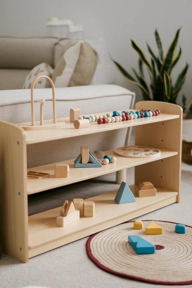 Warm Rustic Timber Blocks Open Play