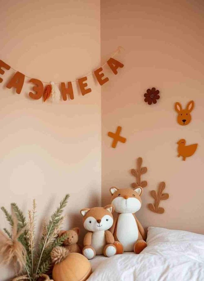 Plush Forest Friends Wall Decor