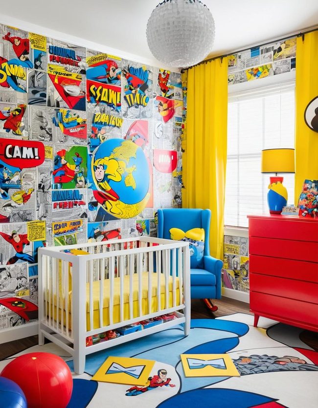 Cartoon Characters Pop Primary Colors