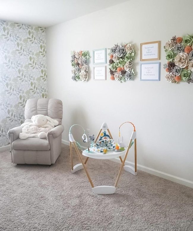 Botanical Nursery with Floral Walls