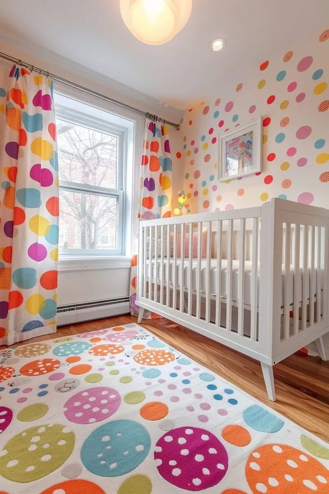 Pastel Dots Nursery Paradise