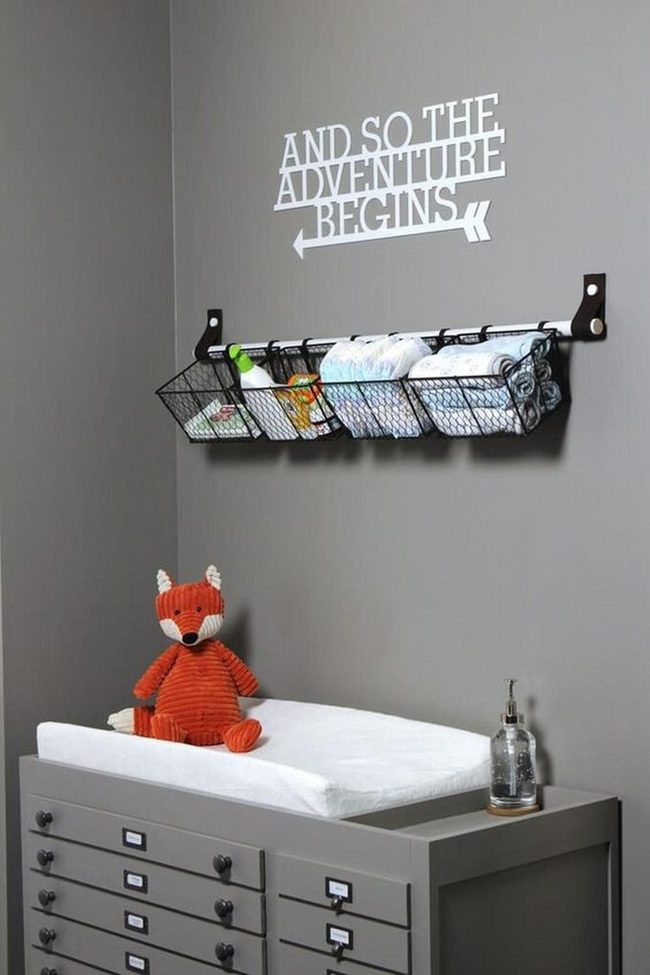 Bright Orange Fox Gray Nursery