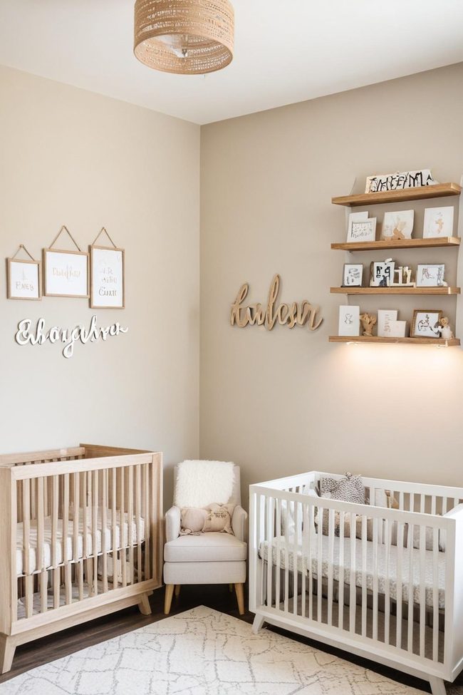 Custom Name Timber Shelves
