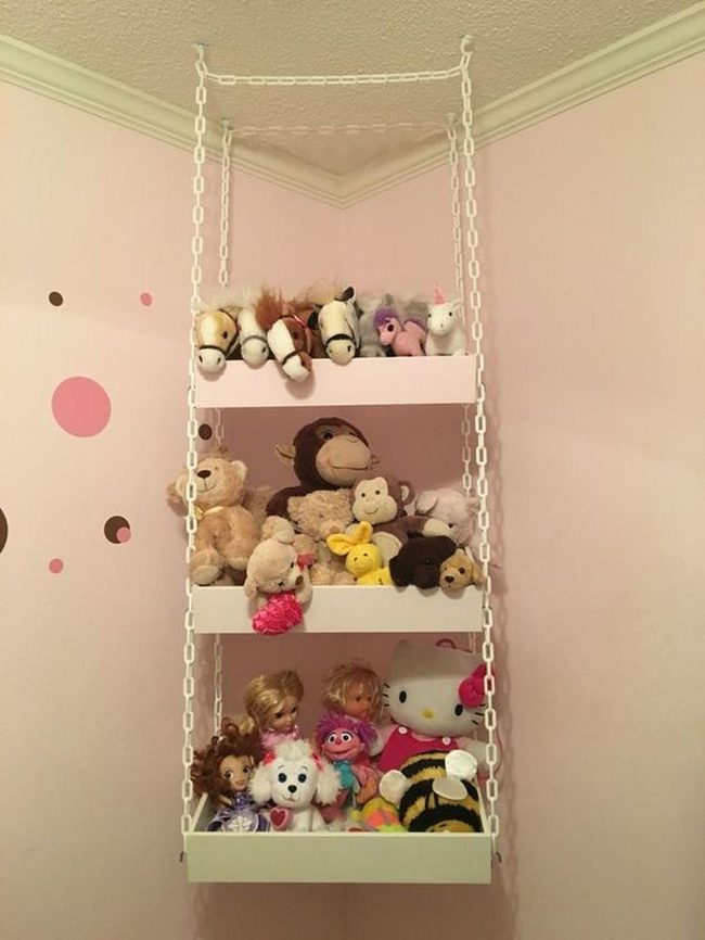 Pink Polka Dots With Toy Display