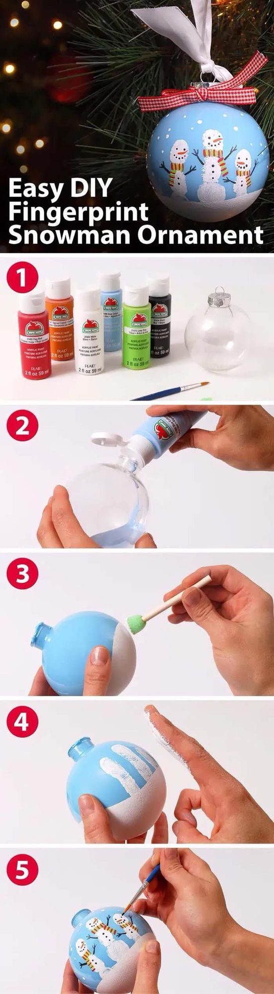 Homemade Ornaments, Messy Hands, Joy