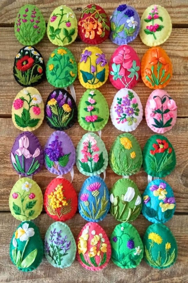 Mint, Pink, And Gold Polka Eggs
