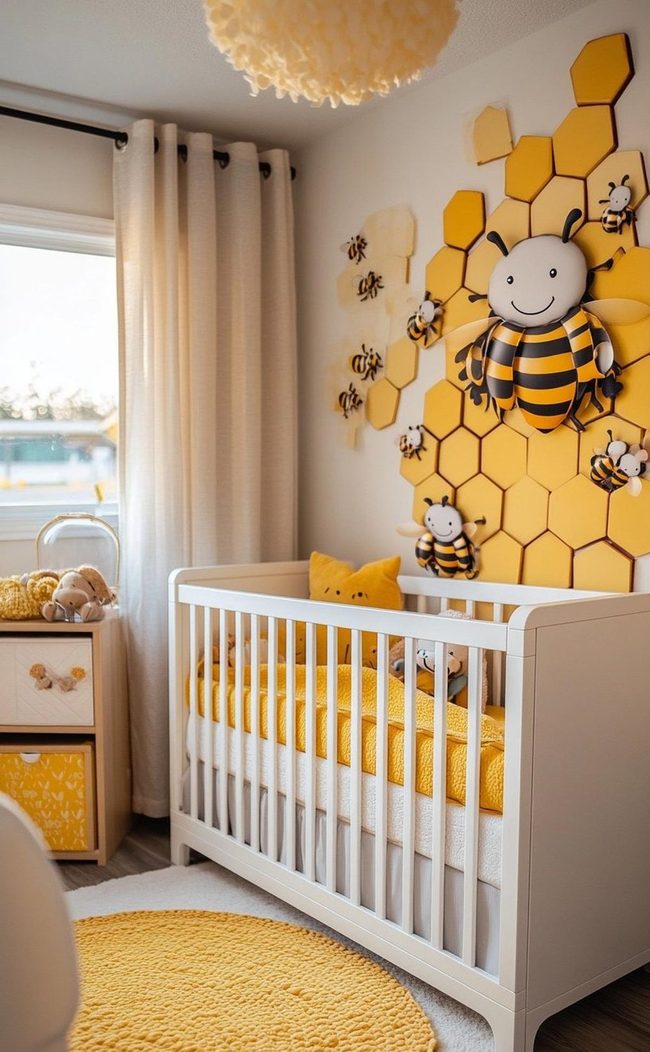 Yellow Hexagon Toy Nursery