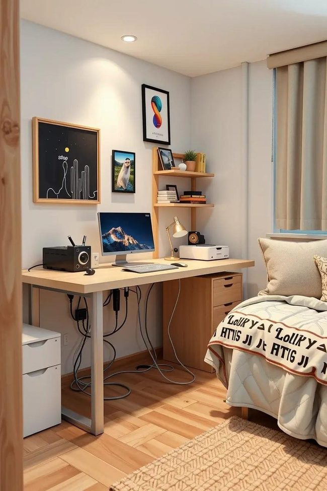 Hidden Power Strips Clean Look