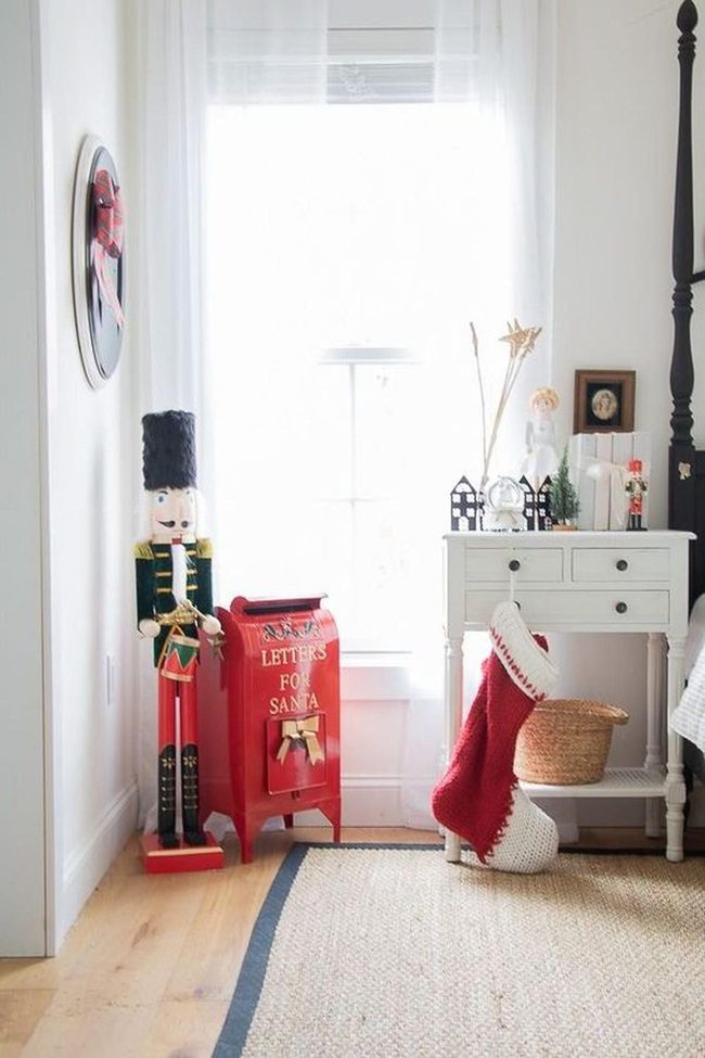 Red Mailbox Christmas Corner