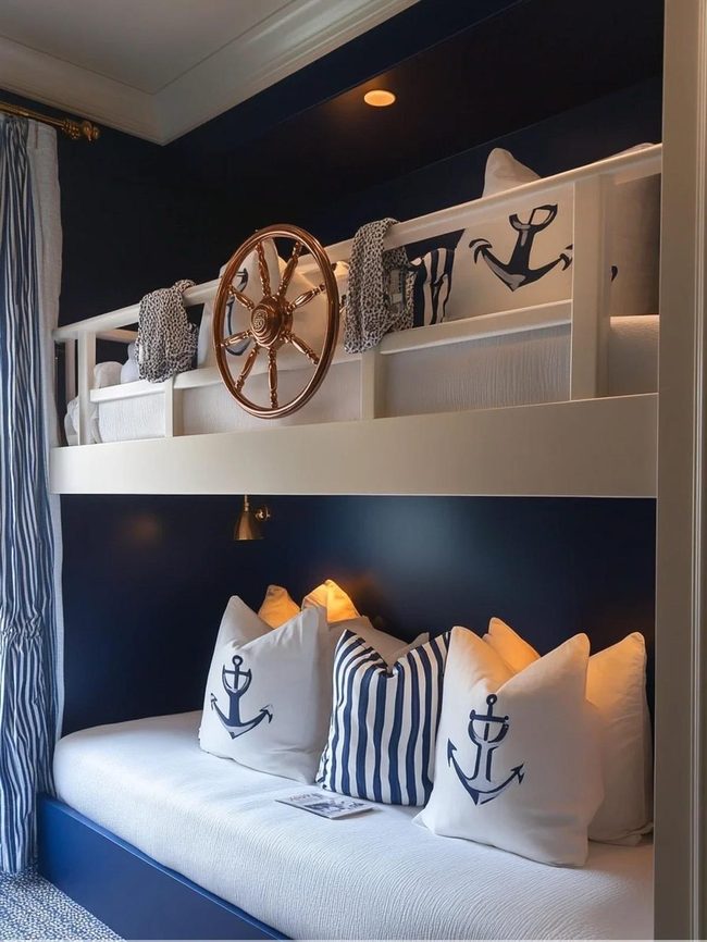 Ocean Blue and Crisp White