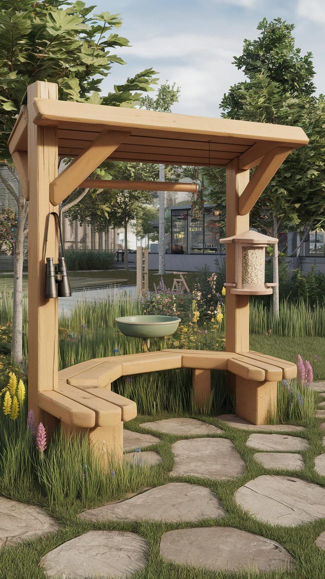 Backyard Bird Watching Station