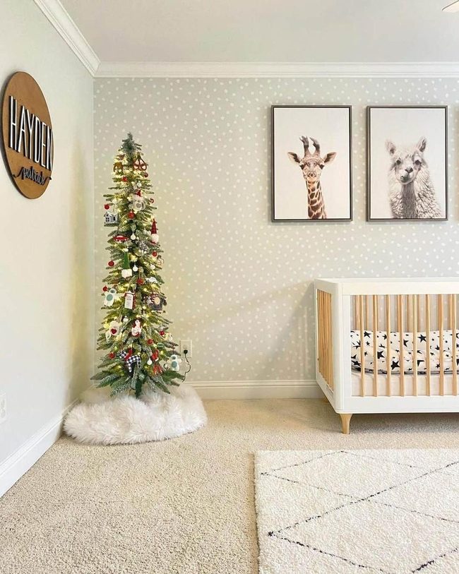 White Wood Nursery with Animals