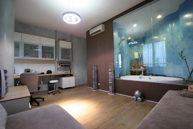 Light Wood Meets Spa Blue