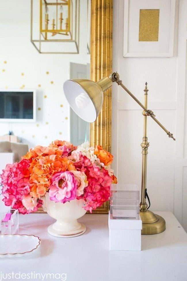 Blooms And Gold Office Refresh