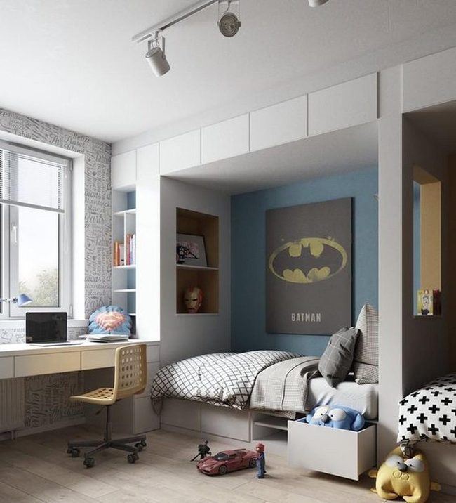Sunlit Batman Bedroom For Kids