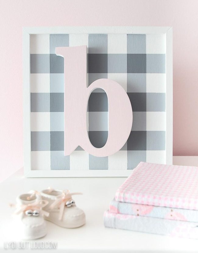 Pink Nursery Letter B